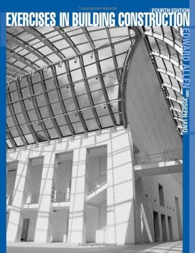 Tapa de Exercises in Building Construction: Forty-Five Homework and Laboratory Assignments to Accompany Fundamentals of Building Construction