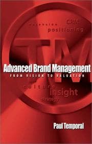 Tapa de Advanced brand management