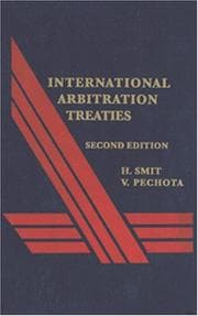 Tapa de International Arbitration Treaties