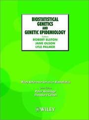 Tapa de Biostatistical Genetics and Genetic Epidemiology