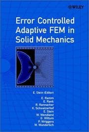 Tapa de Error-controlled adaptive finite elements in solid mechanics