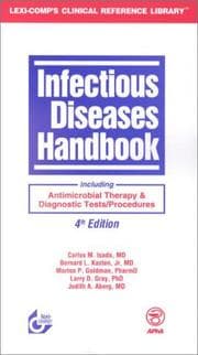 Tapa de Infectious diseases handbook