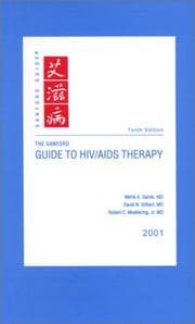 Tapa de The Sanford Guide to HIV/AIDS Therapy, 2001 (Large Edition)