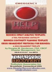 Tapa de Business Continuity Planning, Business Impact Assessment and Crisis Management Protocols Templates on CD-ROM