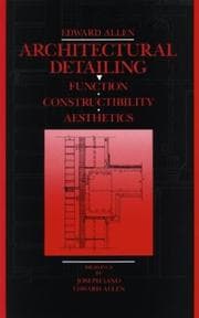 Tapa de Architectural detailing