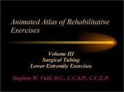 Tapa de Animated Atlas of Rehabilitative Exercises, Volume III