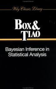 Tapa de Bayesian inference in statistical analysis