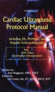 Tapa de Cardiac Ultrasound Protocol Manual and Vhs Video