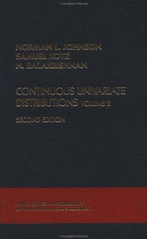 Tapa de Continuous Univariate Distributions, Vol. 2