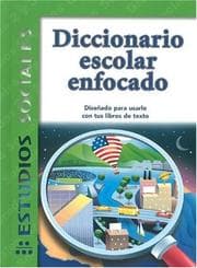 Tapa de Diccionario Escolar Enfocado Estudios Sociales Grados 2 y 3