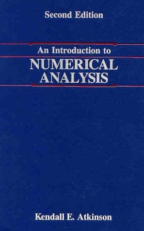 Tapa de An introduction to numerical analysis
