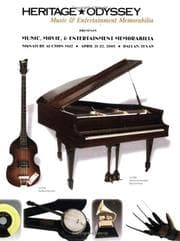 Tapa de Heritage-Odyssey Music Memorabilia Auction Catalog #612