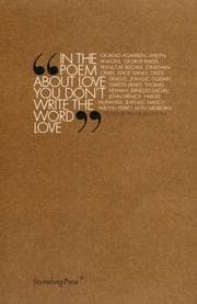 Tapa de In The Poem About Love You Don't Write The Word Love