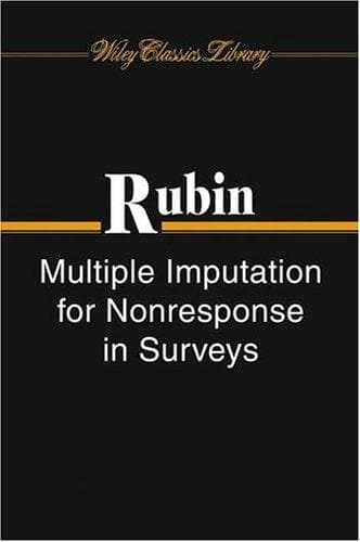 Tapa de Multiple imputation for nonresponse in surveys