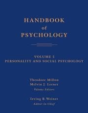 Tapa de Handbook of Psychology Vol. 5