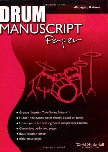 Tapa de Drum Manuscript Paper