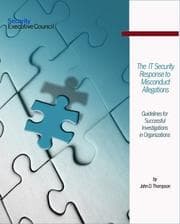 Tapa de The IT Security Response to Misconduct Allegations