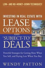 Tapa de Investing in Real Estate With Lease Options and "Subject-To" Deals