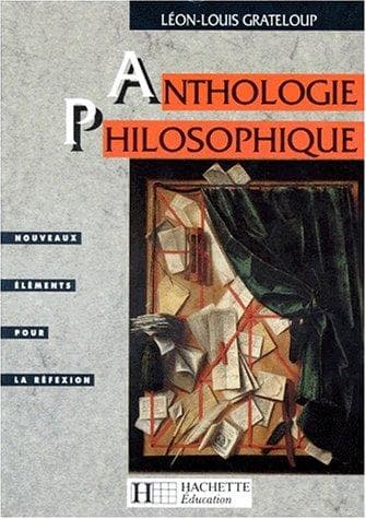 Tapa de Anthologie philosophique