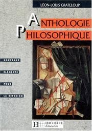 Tapa de Anthologie philosophique