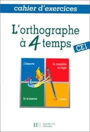 Tapa de L'orthographe à 4 temps