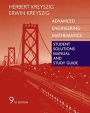Tapa de Advanced Engineering Mathematics, Student Solutions Manual and Study Guide