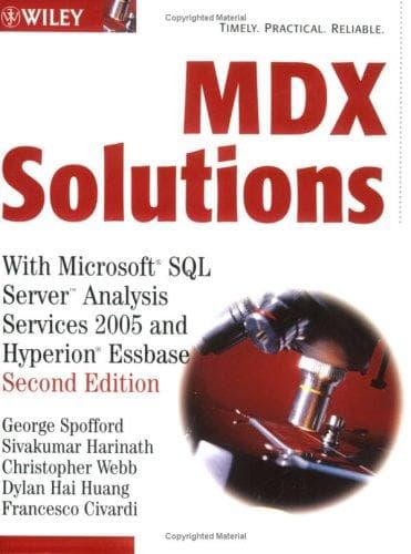 Tapa de MDX solutions with Microsoft SQL Server Analysis Services 2005 and Hyperion Essbase