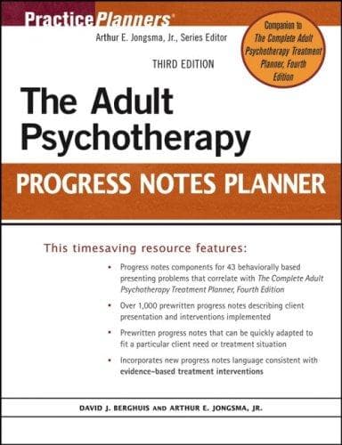 Tapa de The Adult Psychotherapy Progress Notes Planner (Practice Planners)