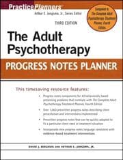 Tapa de The Adult Psychotherapy Progress Notes Planner (Practice Planners)