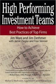 Tapa de High performing investment teams