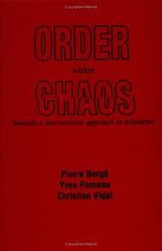 Tapa de Order within chaos