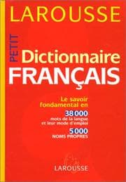 Tapa de Petit Dictionnaire Francais