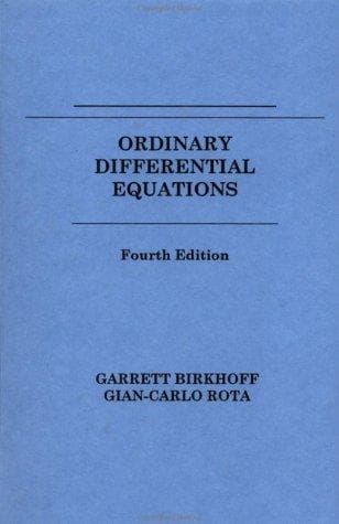 Tapa de Ordinary differential equations