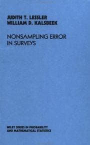 Tapa de Nonsampling error in surveys