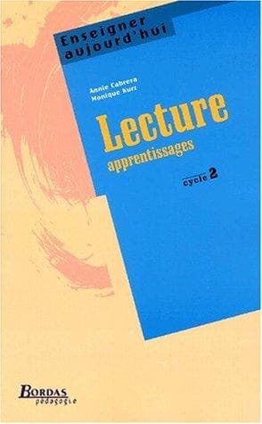 Tapa de Lecture apprentissages cycle 2