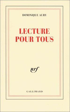 Tapa de Lecture pour tous, tome 1