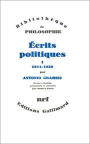 Tapa de Ecrits politiques, tome 1
