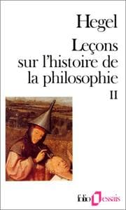 Tapa de Leçons sur l'histoire de la philosophie