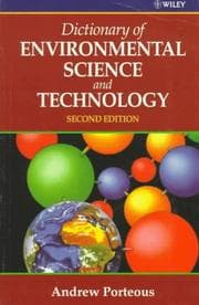 Tapa de Dictionary of environmental science and technology