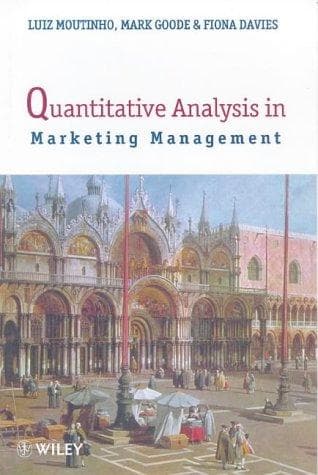 Tapa de Quantitative analysis in marketing management