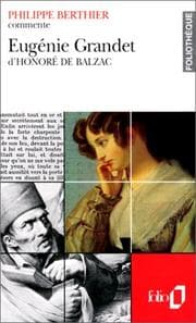 Tapa de Philippe Berthier présente Eugénie Grandet d'Honoré de Balzac