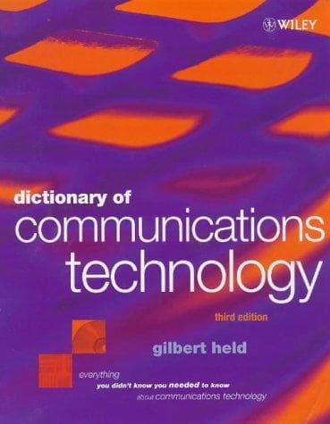 Tapa de Dictionary of Communications Technology