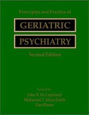 Tapa de Principles and practice of geriatric psychiatry