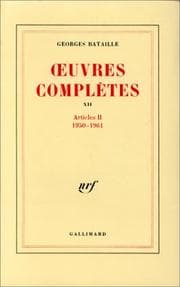 Tapa de Oeuvres complètes, tome 12