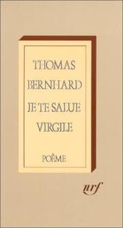 Tapa de Je te salue Virgile