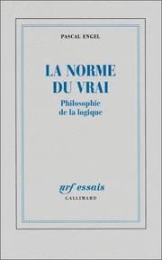 Tapa de La norme du vrai