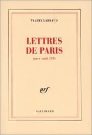 Tapa de Lettres de Paris, mars-août 1914
