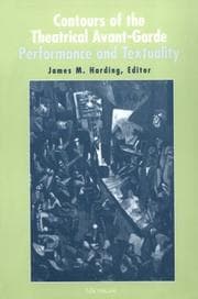 Tapa de Contours of the Theatrical Avant-Garde: Performance and Textuality (Theater: Theory/Text/Performance)