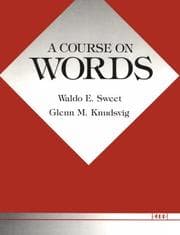 Tapa de Course on Words