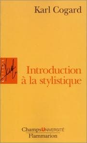 Tapa de Introduction à la stylistique